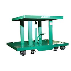 Lexco Foot Operated Hydraulic Lift Table - 30" x 48" Table with 32" Raised Height