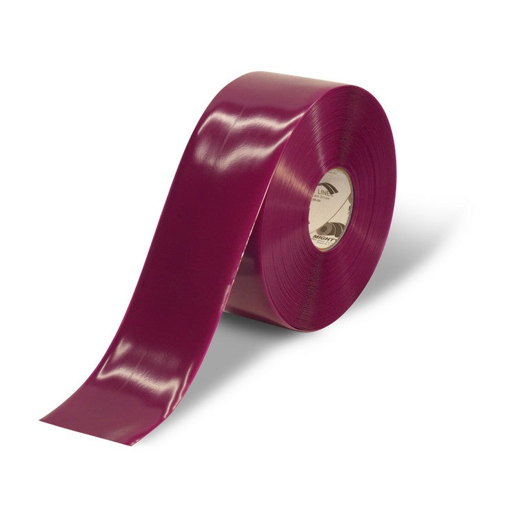 Mighty Line 4" Purple Solid Color Tape - 100' Roll