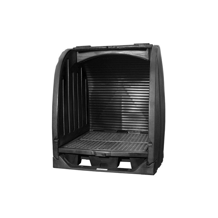 Black Diamond 4-Drum Spill Containment Shed w/Drain