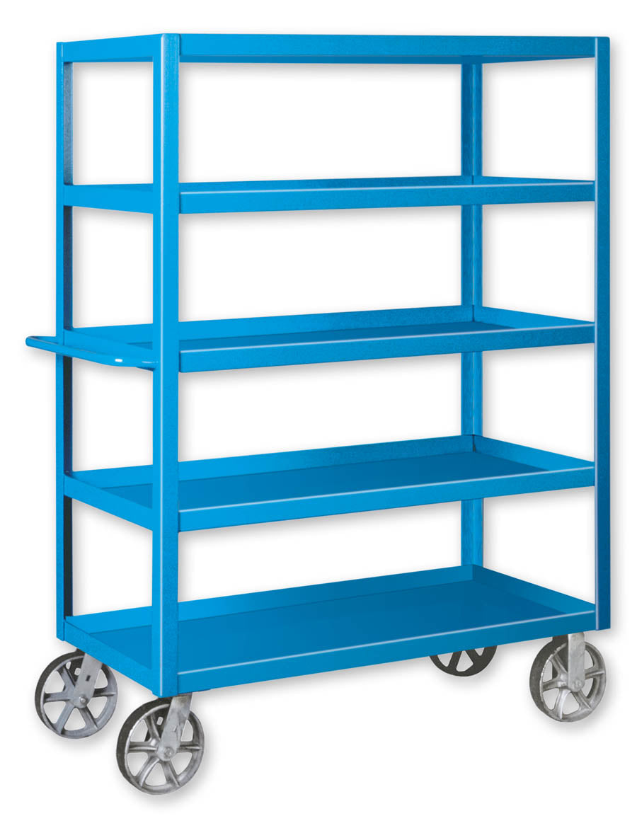 Pucel 24" x 60" 5 Shelf Truck w/ Steel Casters