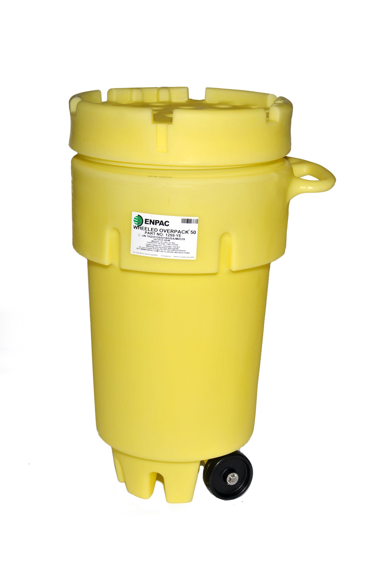 50-Gallon Wheeled Overpack Salvage Drum