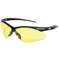 Thumbnail for SureWerx™ Jackson® SG Safety Glasses, Black Frame w/ Amber Anti-Fog Lens, 1/Each