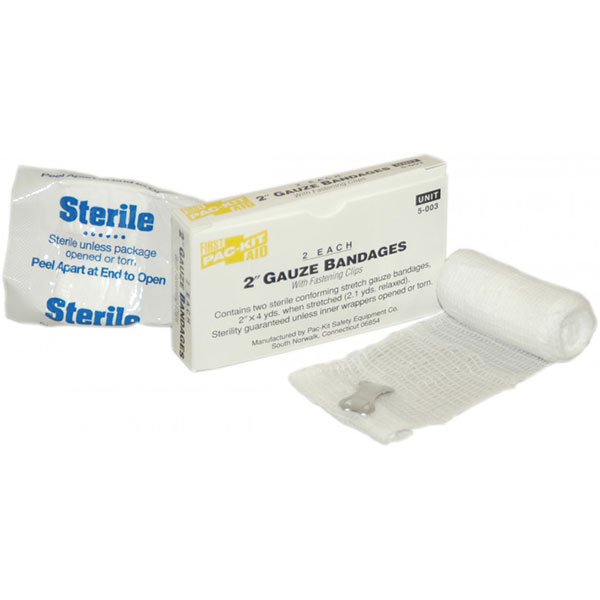 Sterile Stretch Gauze Bandage (Unitized Refill), 2" x 4 yd, 2/Box