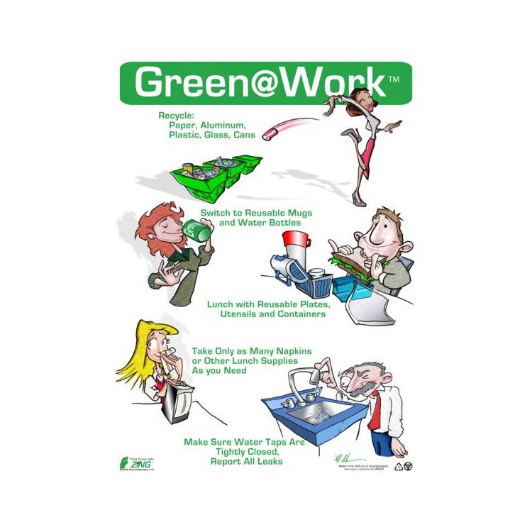 ZING Eco Poster, Lunchroom, 22X16- Model 5004