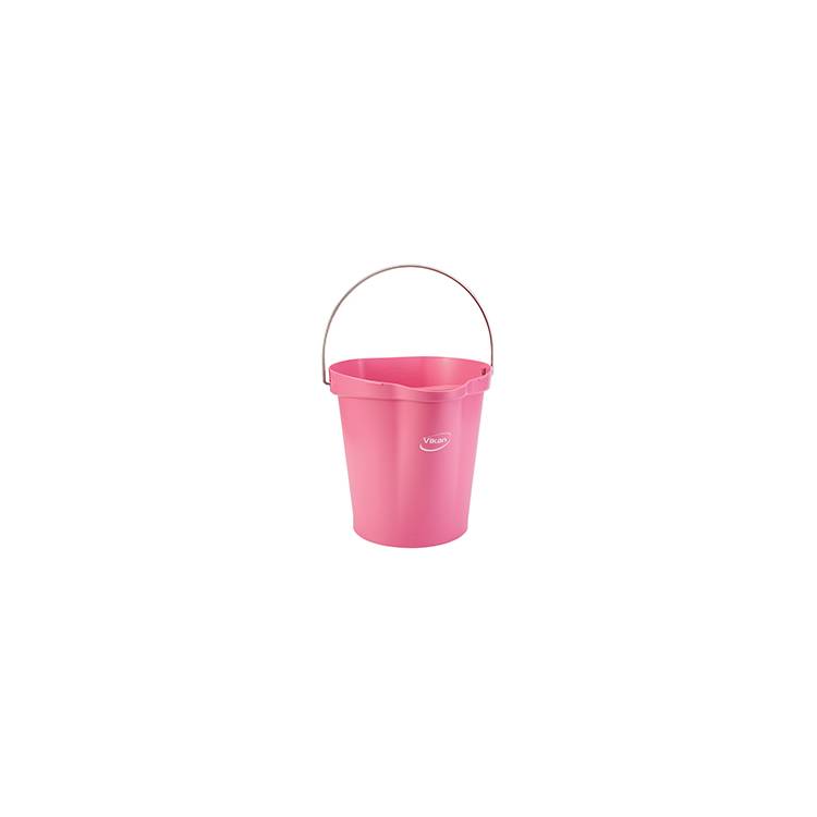 Pail,3 gal.,PP/SS,Pink - Model 56861