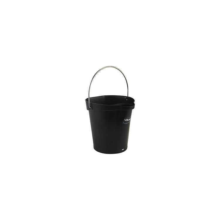 Pail,1.5 gal.,PP/SS,Black - Model 56889