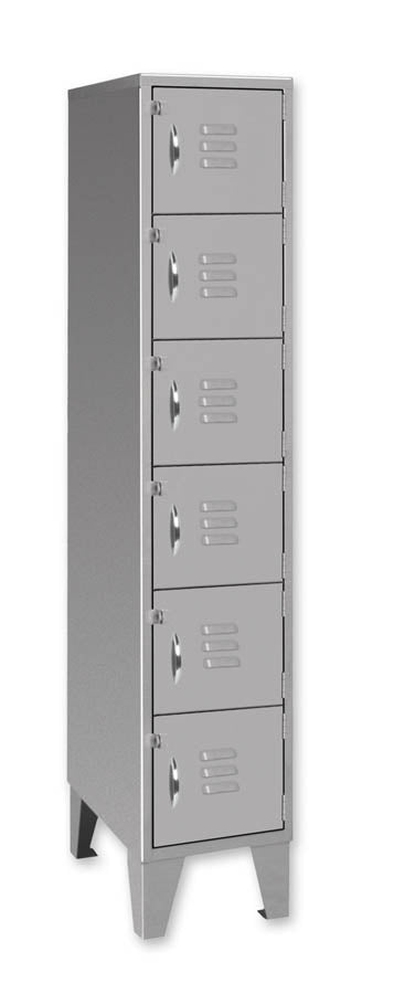 Pucel 12" x 12" x 60" 6-Tier Steel Locker