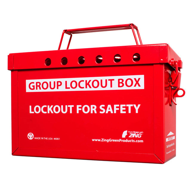 ZING Group Lockout Box (Red)- Model 6061R
