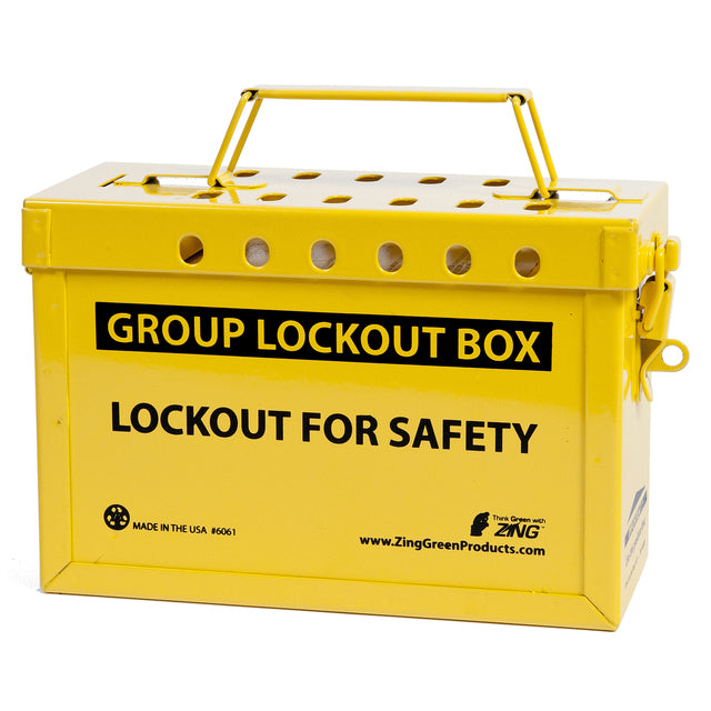 ZING Group Lockout Box (Yellow)- Model 6061Y