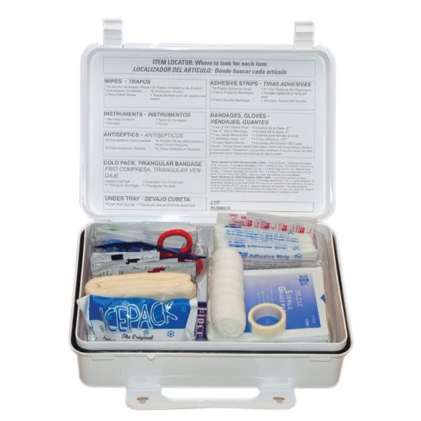 25-Person Weatherproof First Aid Kit, 12/Case