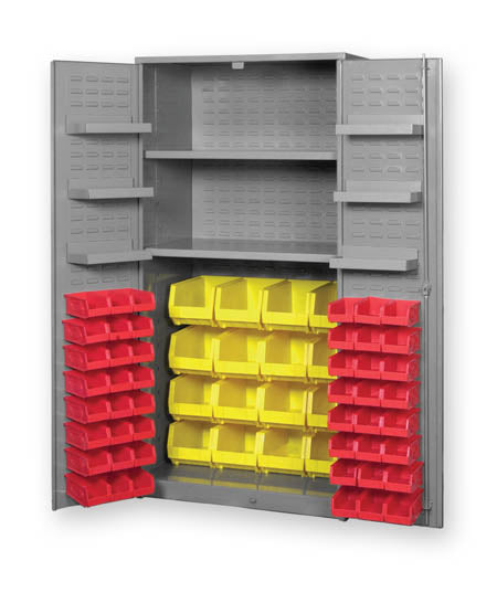 Pucel 48"W x 78"H 84 Bin Flush Door Cabinet