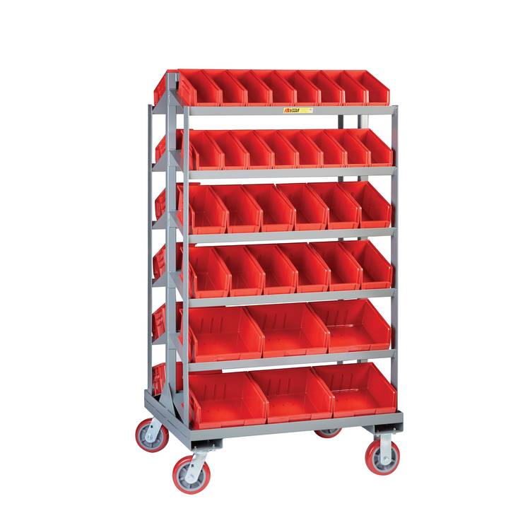 Sloped Shelf Bin Cart - Model 6BC30366PY