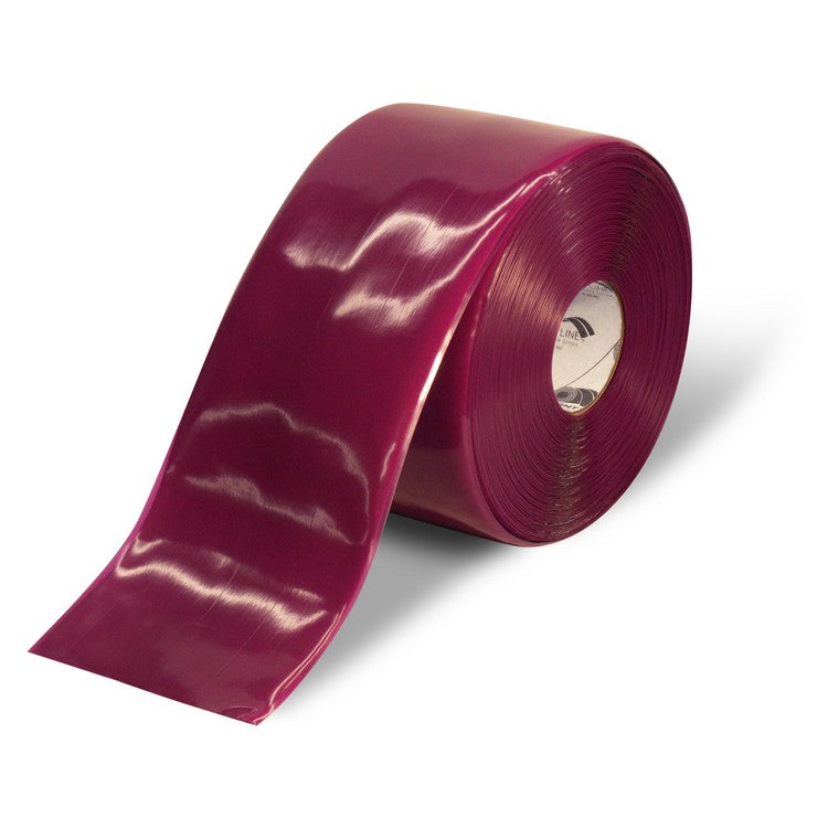 Mighty Line 6" Purple Solid Color Tape - 100' Roll
