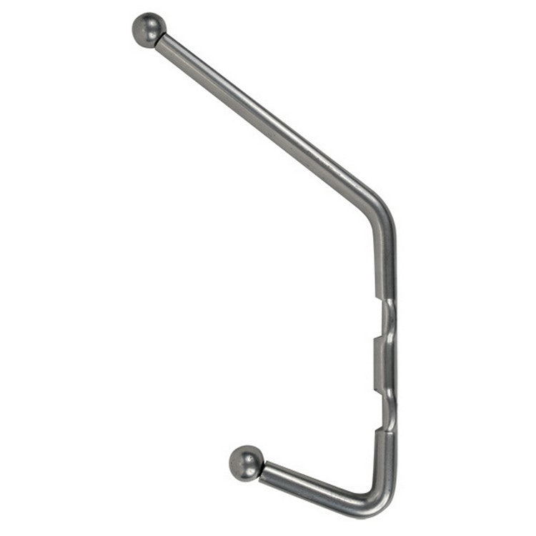 Ex-Cell Chrome Double Hook Wall Mounted Coat & Hat Rack