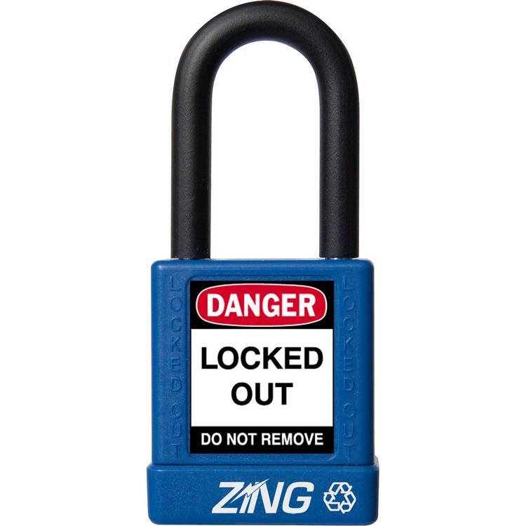 ZING Padlock, Keyed Alike, Blue- Model 7033