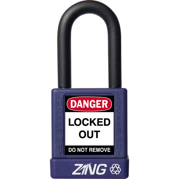 ZING Padlock, Keyed Different, Purple- Model 7040