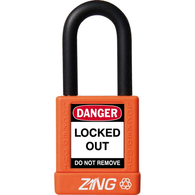 ZING Padlock, Keyed Alike, Orange- Model 7043
