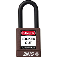 Thumbnail for ZING Padlock, Keyed Different, Brown- Model 7044