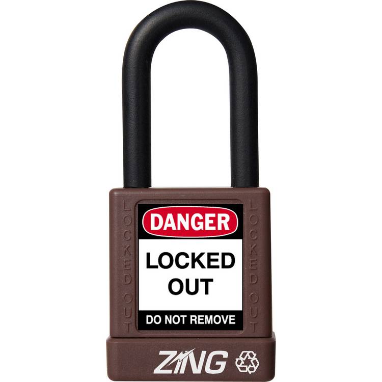 ZING Padlock, Keyed Alike, Brown- Model 7045