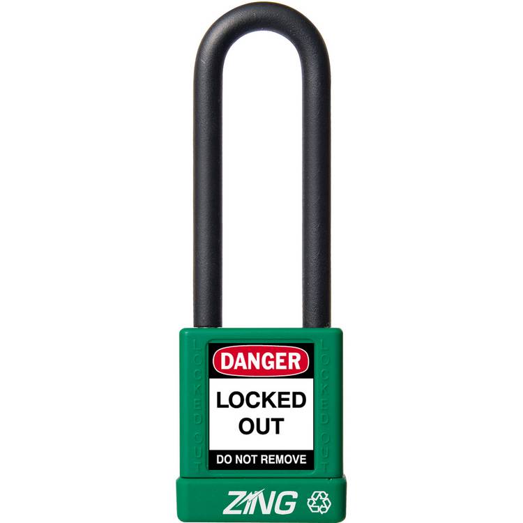 ZING Padlock, Keyed Alike, Green- Model 7051