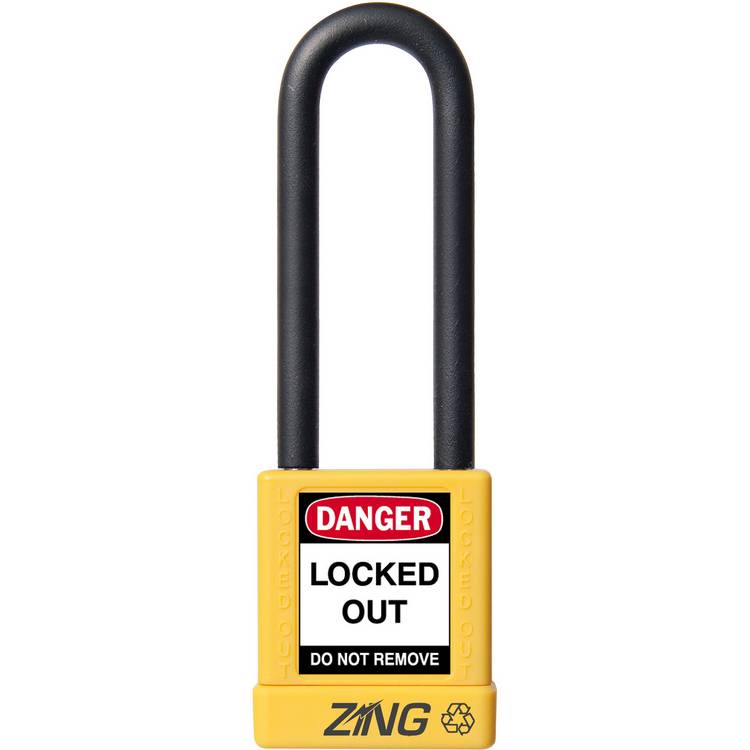 ZING Padlock, Keyed Alike, Yellow- Model 7055