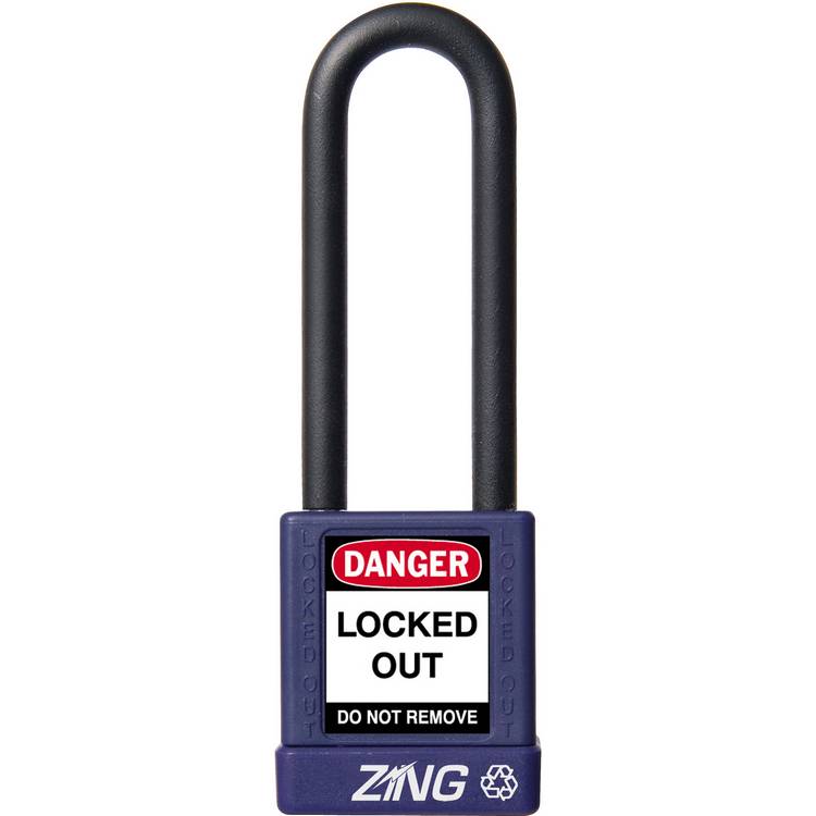 ZING Padlock, Keyed Different, Purple- Model 7056