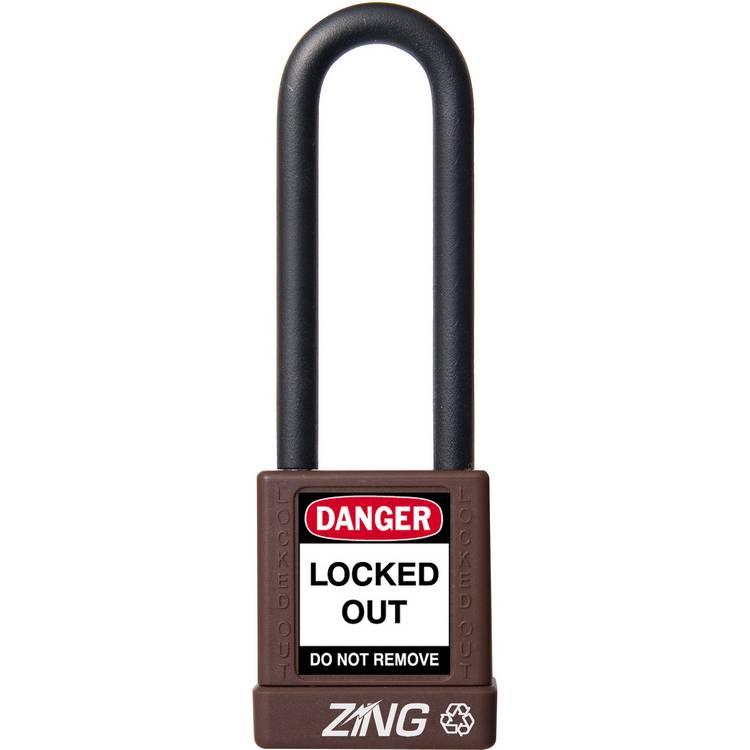 ZING Padlock, Keyed Alike, Brown- Model 7061