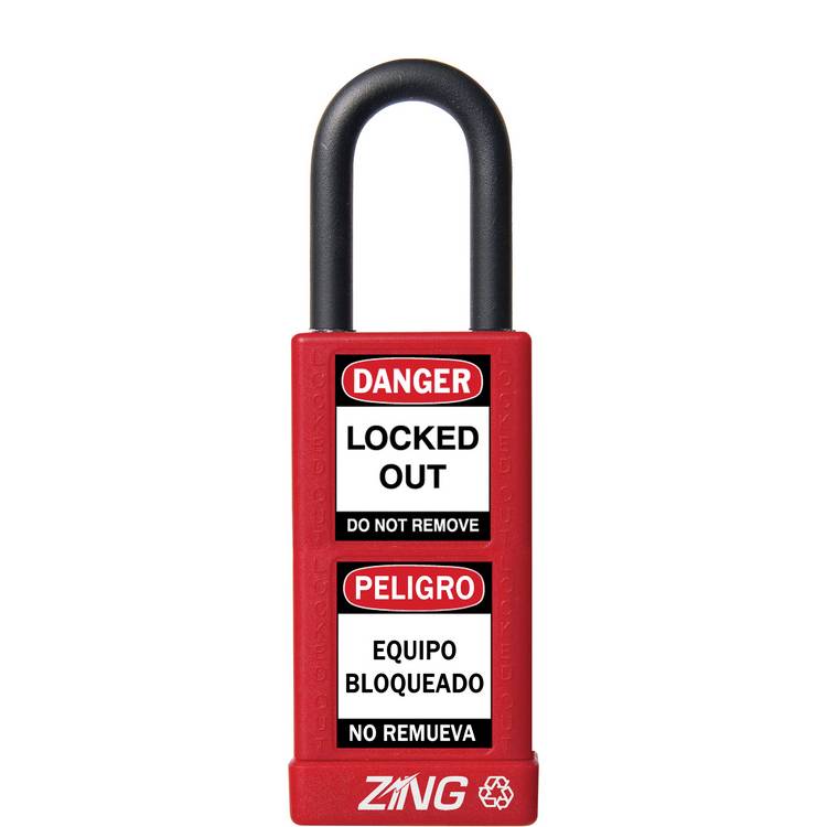 ZING Padlock, Keyed Alike, Red- Model 7071