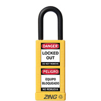 Thumbnail for ZING Padlock, Keyed Different, Yellow- Model 7078