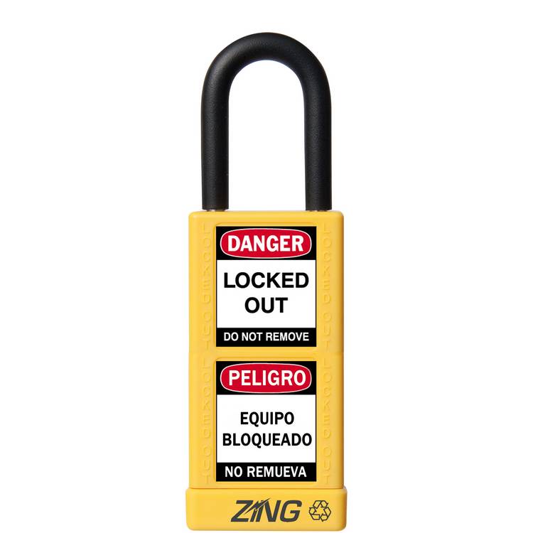 ZING Padlock, Keyed Different, Yellow- Model 7078