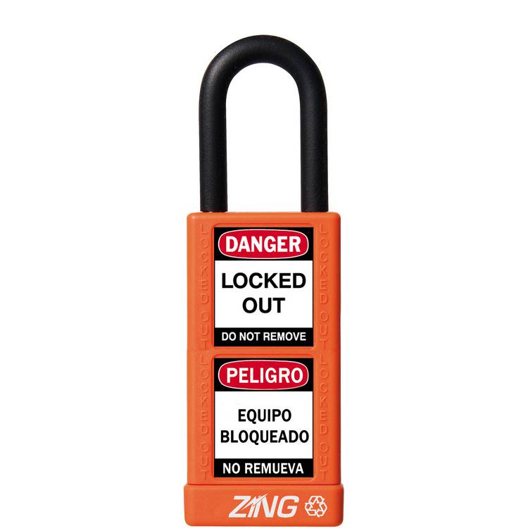 ZING Padlock, Keyed Alike, Orange- Model 7083