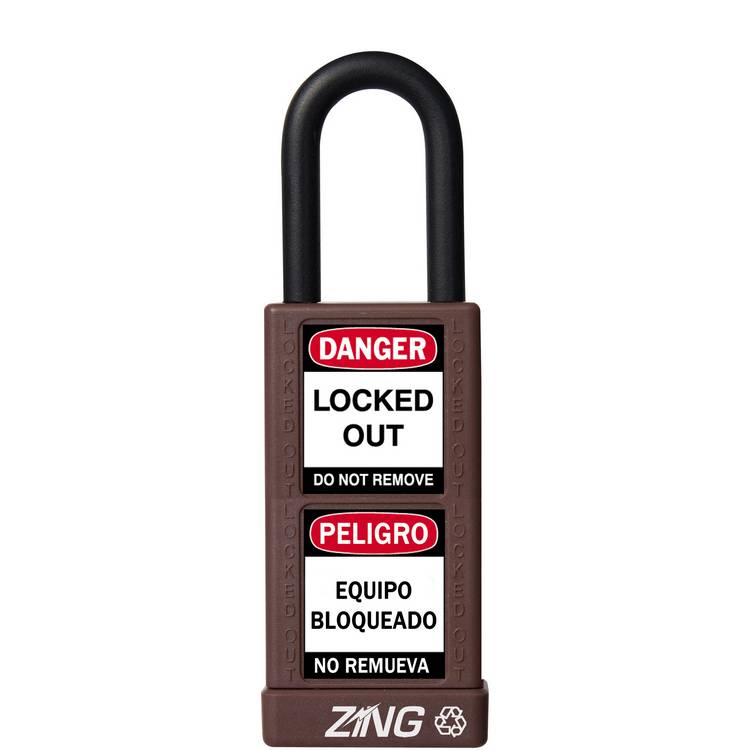 ZING Padlock, Keyed Alike, Brown- Model 7085