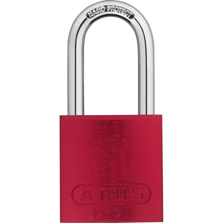 ZING Alum Padlock, Keyed Diff, Red- Model 7095