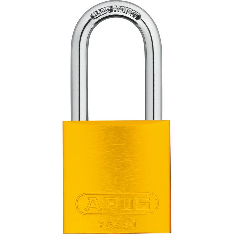 ZING Alum Padlock, Keyed Diff, Yellow- Model 7096