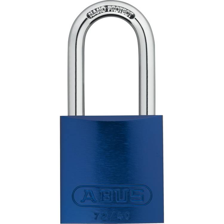 ZING Alum Padlock, Keyed Diff, Blue- Model 7098