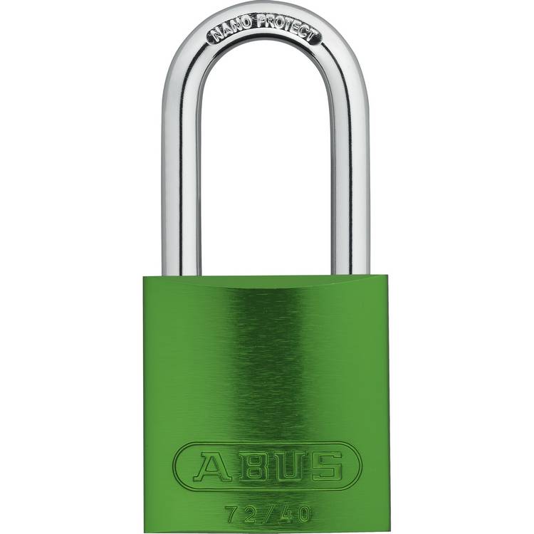 ZING Alum Padlock, Keyed Diff, Green- Model 7099