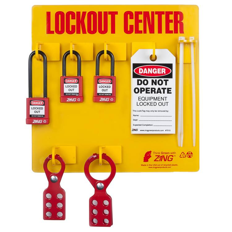 ZING Lockout Station 3 Padlock Stocked- Model 7113