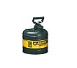 Justrite 2-Gallon Type 1 Safety Can - Green