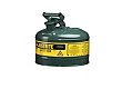Justrite 2 1/2-Gallon Type 1 Safety Can - Green