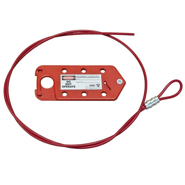 ZING Cable/Hasp Lockout Device - 10 Ft.- Model 7133