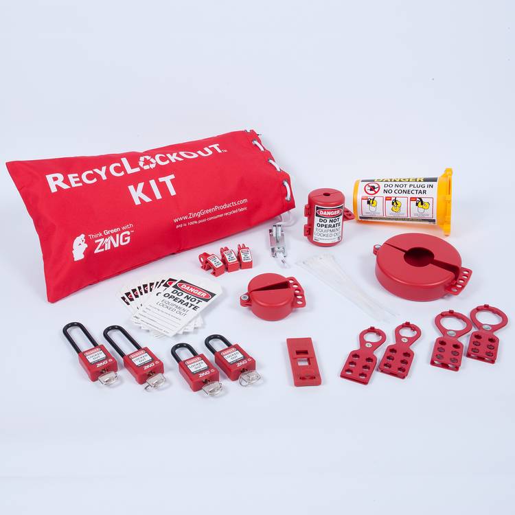 ZING Lockout Tagout Kit, 35 Components- Model 7134