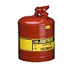 Justrite 5-Gallon Cut Out Type I Safety Can - Red