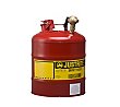 Justrite 5-Gallon Safety Can with Top 540 Faucet - Red