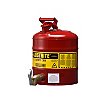 Justrite 5-Gallon Safety Can with 902 Faucet - Red