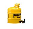 Justrite 5-Gallon Safety Can with 540 Faucet - Yellow