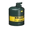Justrite 5-Gallon Type I Safety Can - Green