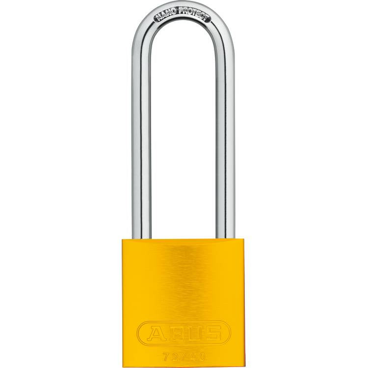 ZING Alum Padlock, Keyed Diff, Yellow- Model 7201