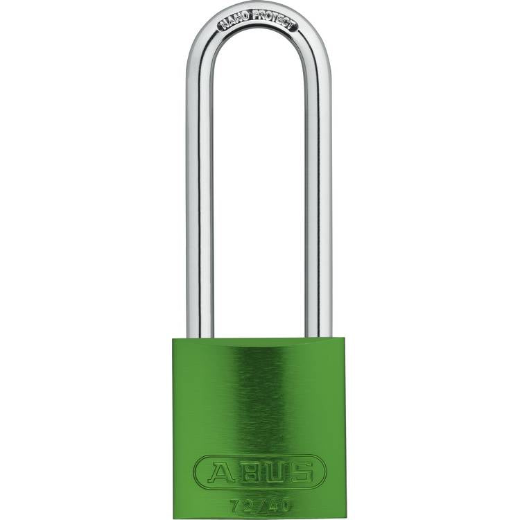 ZING Alum Padlock, Keyed Diff, Green- Model 7204