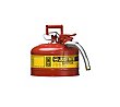 Justrite 2 1/2-Gallon Safety Can with 540 Faucet - Red
