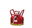 Justrite 2 1/2-Gallon DOT Safety Can with 5/8" Hose - Red